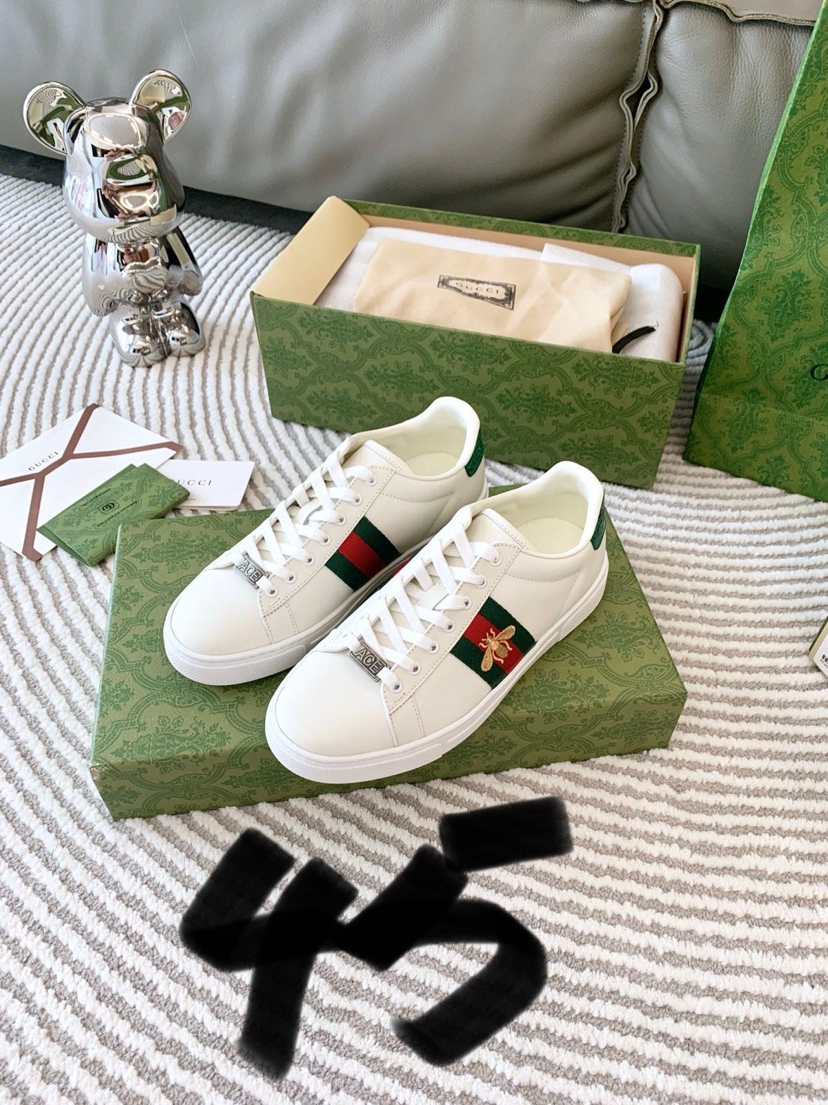 Gucci Ace sneakers bijen logo wit heren/dames, Ophalen of Verzenden