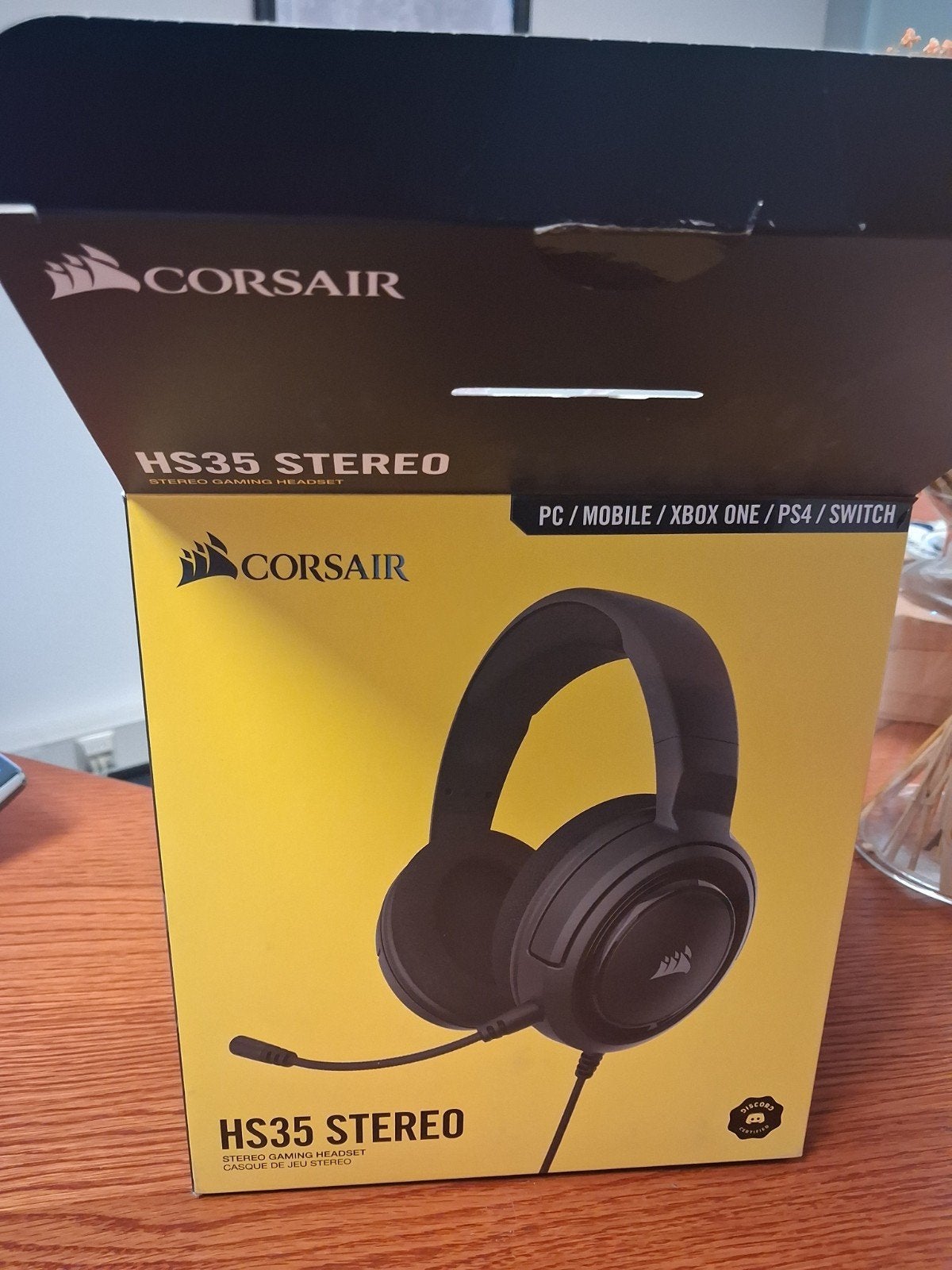 Corsair HS35 Stereo Gaming Headset - Zwart, Ophalen, Zo goed als nieuw, Over-ear, Handleiding