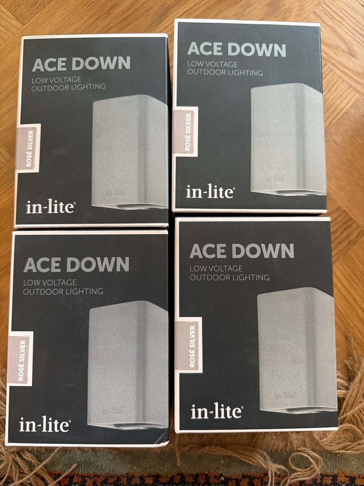 Inlite Ace Down Rose Silver (5x) - Nieuw in doos, Tuin en Terras, Buitenverlichting, Minder dan 50 watt, Wandlamp, Ophalen of Verzenden
