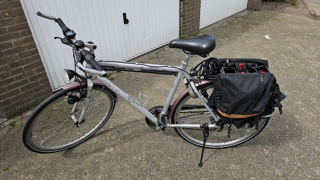 Giant Custom Super Light herenfiets mt 57., Fietsen en Brommers, Fietsen | Heren | Herenfietsen, Ophalen, Gebruikt, Velgrem, Versnellingen