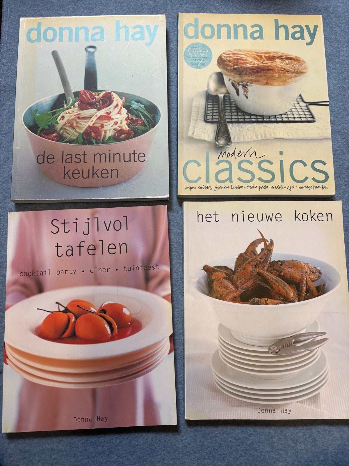 Donna Hay Kookboeken Set: 4 Stuks (Modern Classics, etc.), Ophalen of Verzenden, Gelezen