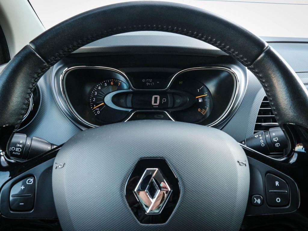 Renault Captur 1.2 TCe Dynamique | Clima | Cruise | Navi | C, Stof, Zwart, 4 cilinders, Wit