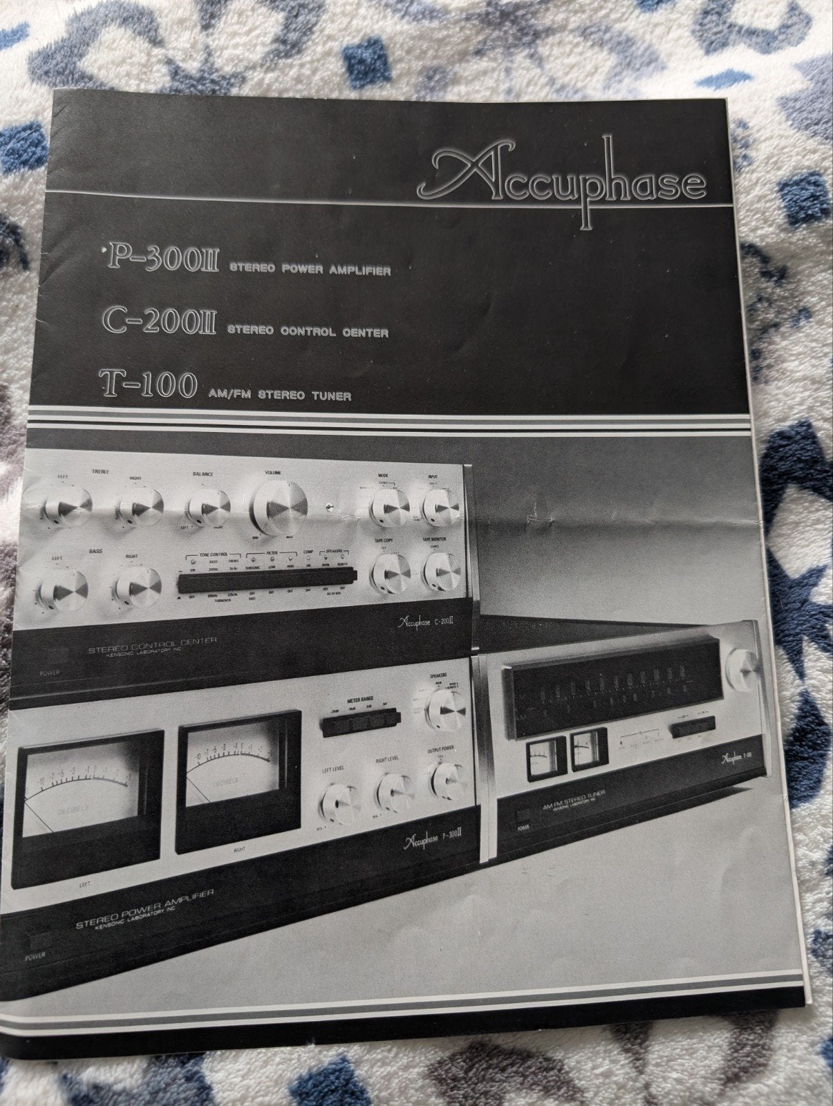 accuphase vintage originele informatie P3OO II C200 II T100, Ophalen of Verzenden