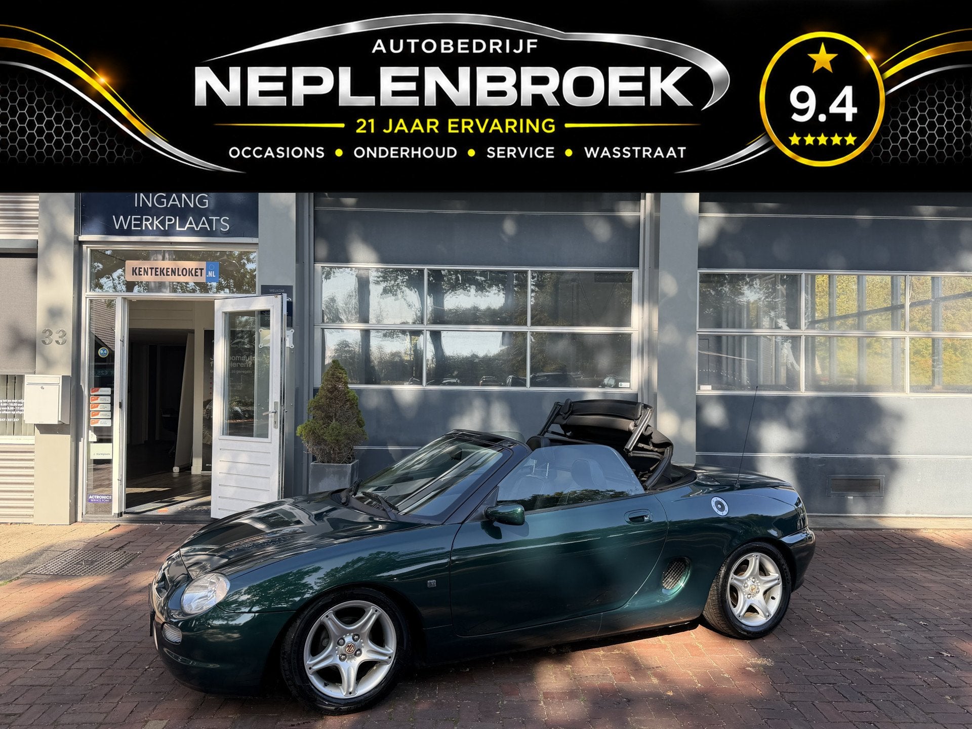 Rover RD CABRIOLET Bj 1996 Km 91.000 Nap apk 10-2028, Auto's, Dealer onderhouden, Rover, Zwart, Cabriolet