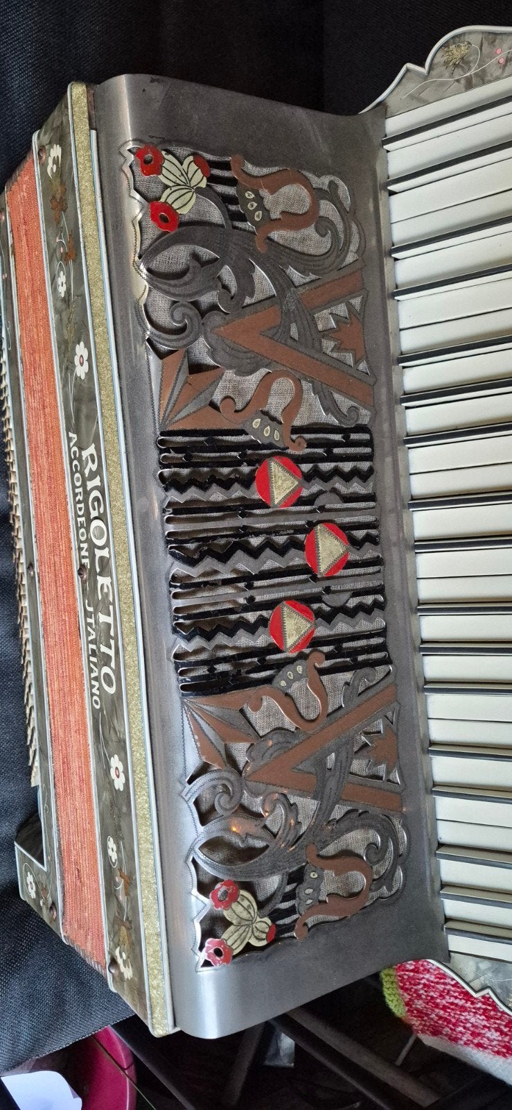 Antieke accordeon italiaans - speelt, Muziek en Instrumenten, Ophalen, Gebruikt, Overige merken
