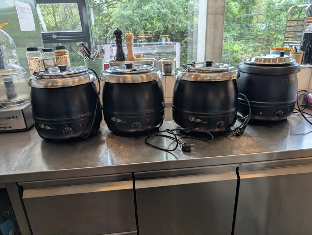 Soepketels 4x / Warmhoudketel - horeca, Witgoed en Apparatuur, Overige Witgoed en Apparatuur, Ophalen