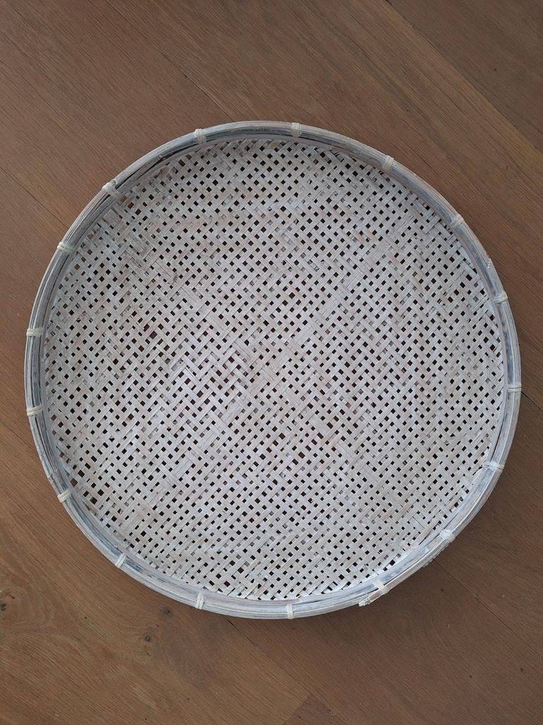 Grote schaal/mand 55cm wit, Ophalen, Rond, Hout