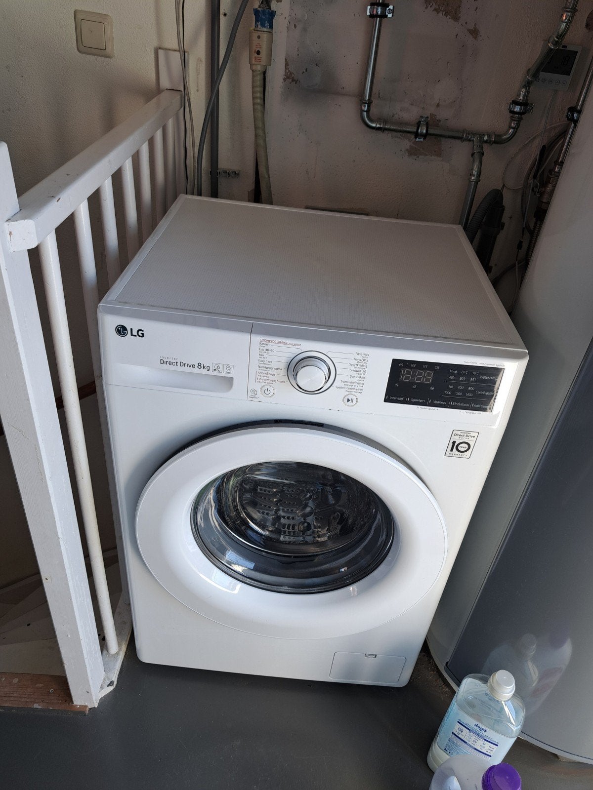 LG F4WV208S3 Wasmachine - Goed werkend en netjes, Witgoed en Apparatuur, Wasmachines, Ophalen, Gebruikt, Handwasprogramma, Voorlader