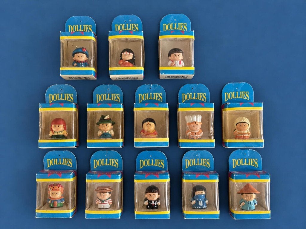 Vintage Dollies 1993 Kenner Parker – Set van 13 Figuurtjes, Verzamelen, Ophalen of Verzenden, Gebruikt, Pop