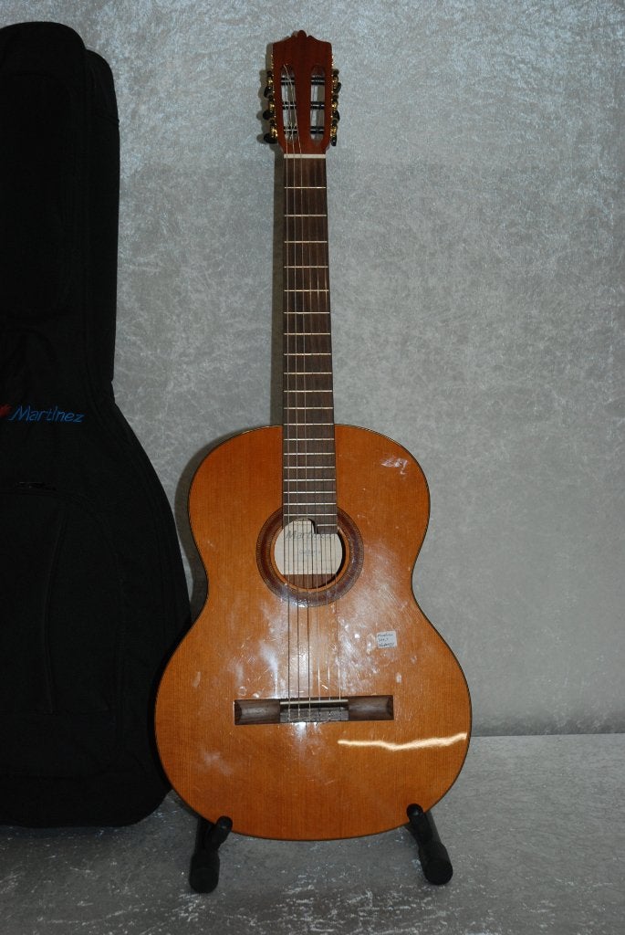 Martinez Klassieke gitaar met tas nwe snaren MCG-40C, Gebruikt, Martinez, ., Ophalen of Verzenden