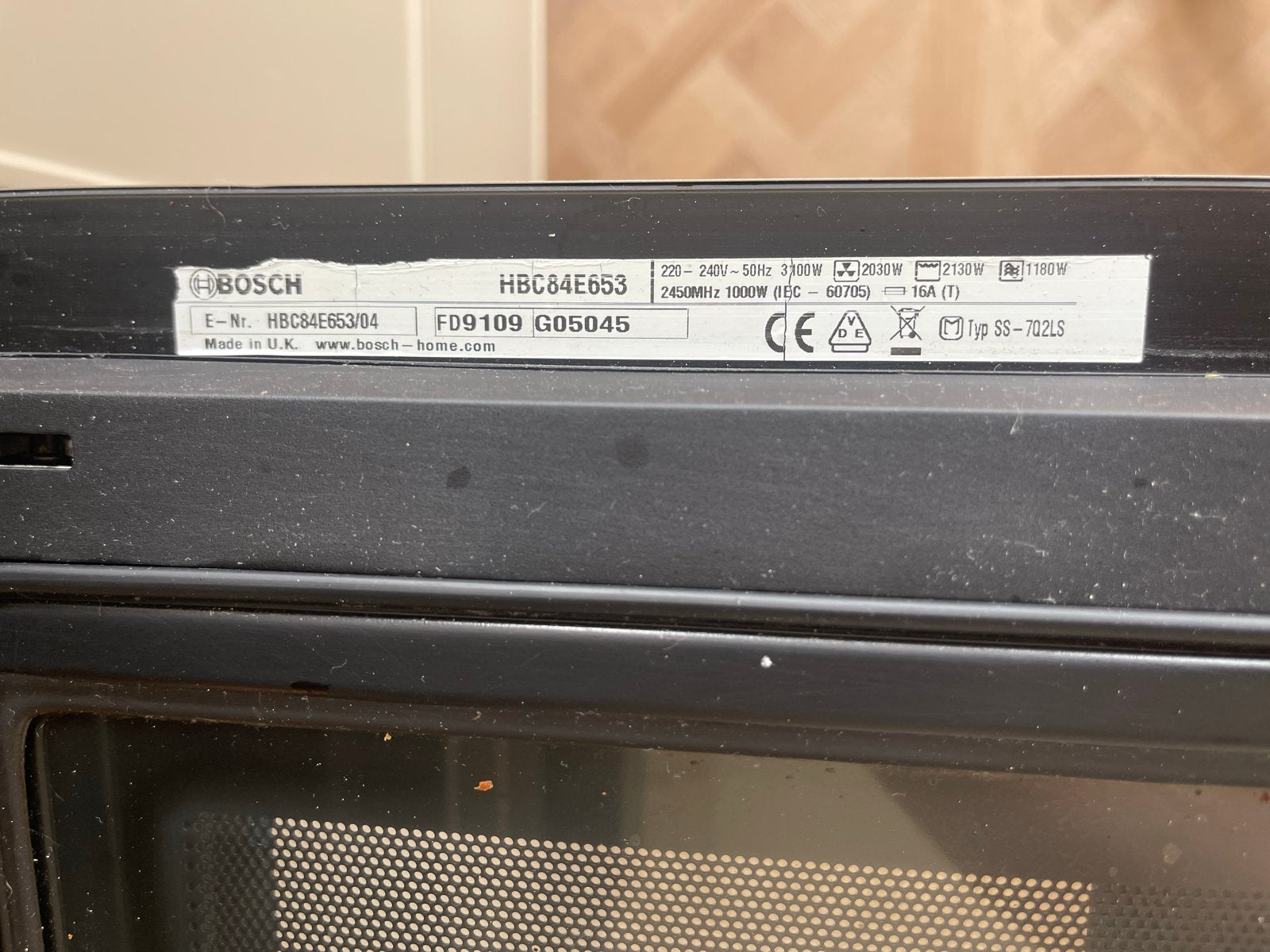 Bosch Combimagnetron HBC84E653/04 - Magnetron defect, Witgoed en Apparatuur, Ophalen, Combimagnetron, 60 cm of meer, Grill