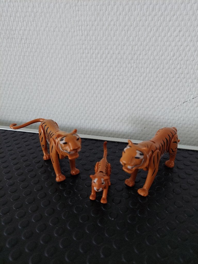 Playmobil 6645 – 2 tijgers met baby, Ophalen of Verzenden, Zo goed als nieuw