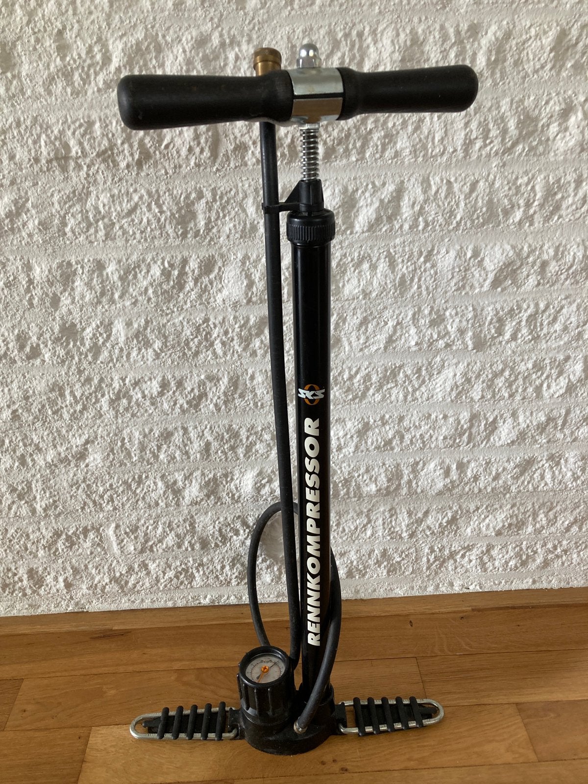 SKS Rennkompressor fietspomp met drukmeter, Ophalen of Verzenden, Drukmeter, Gebruikt