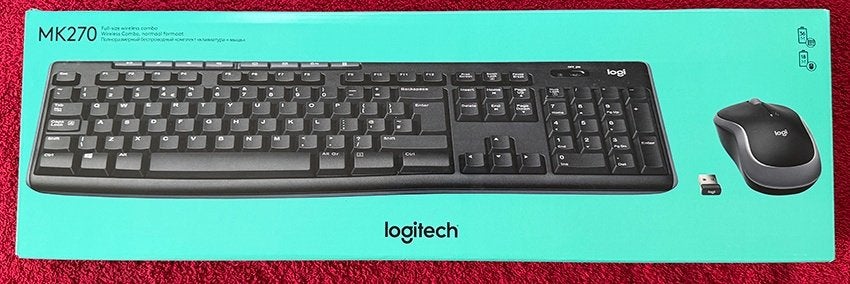 Logitech MK270 draadloze muis en toetsenbord (UK) Qwerty, Ophalen, Logitech, Nieuw, Draadloos