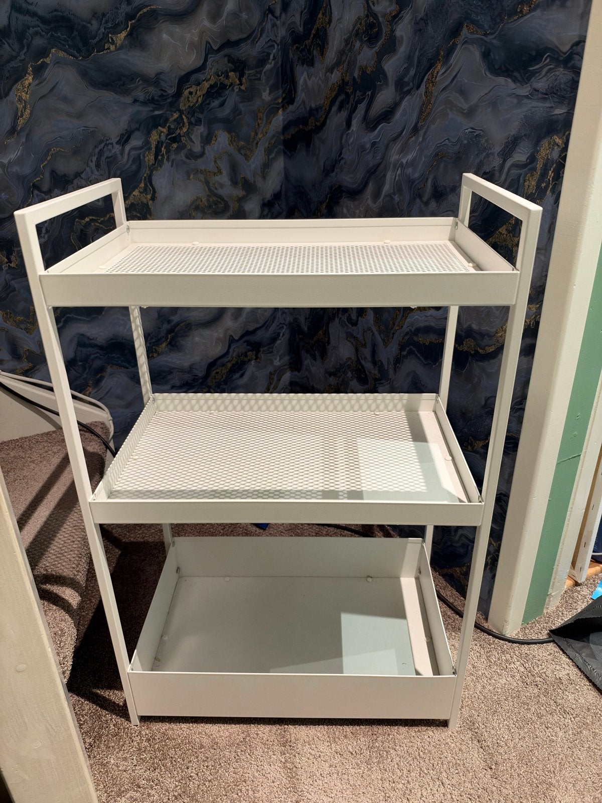Ikea NISSASFORS Roltafel Wit - Zonder Wieltjes, Ophalen, Gebruikt