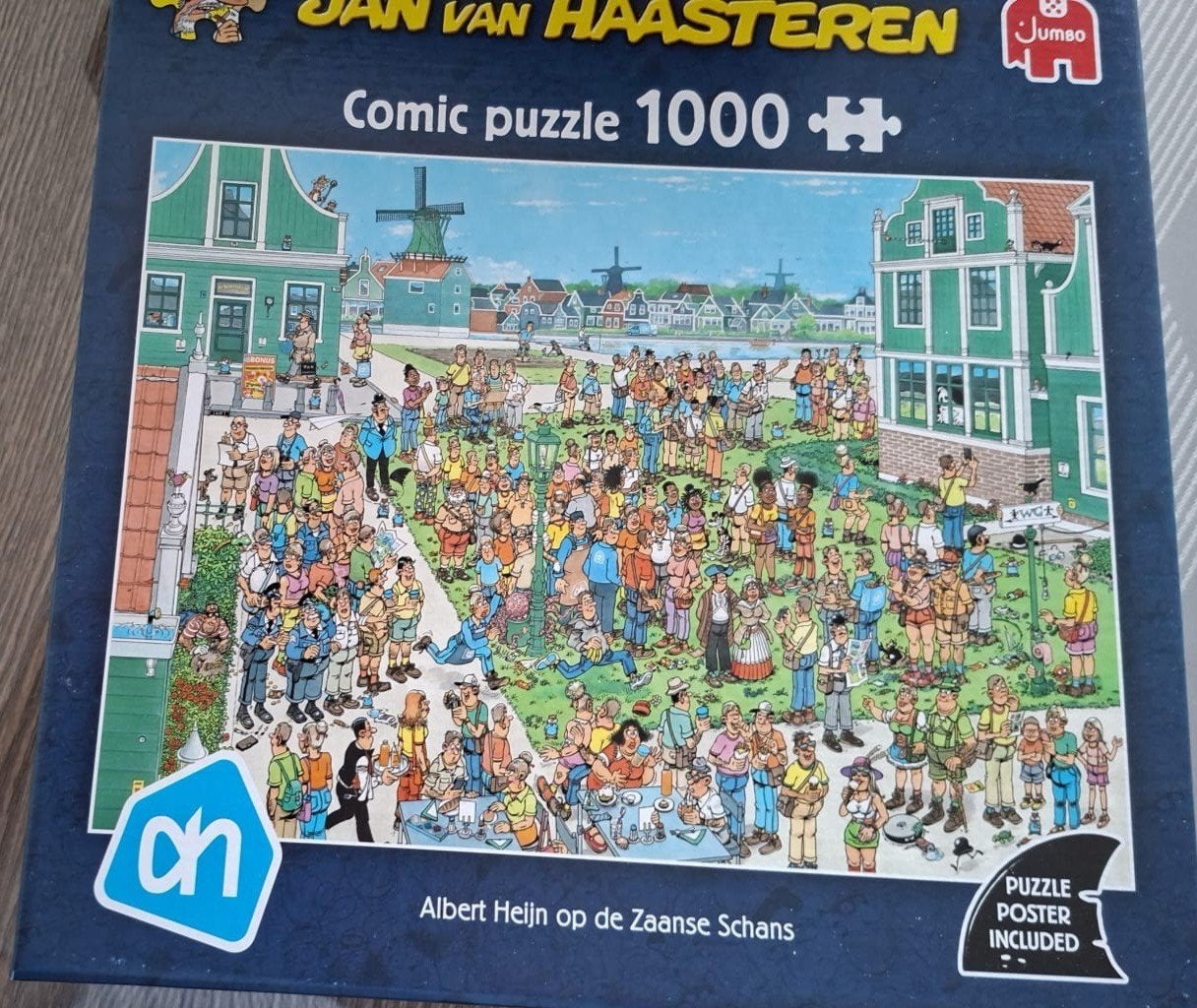 Jan van Haasteren puzzel 'op de Zaanse Schans' aangeboden, Ophalen of Verzenden, 500 t/m 1500 stukjes, Zo goed als nieuw, Legpuzzel