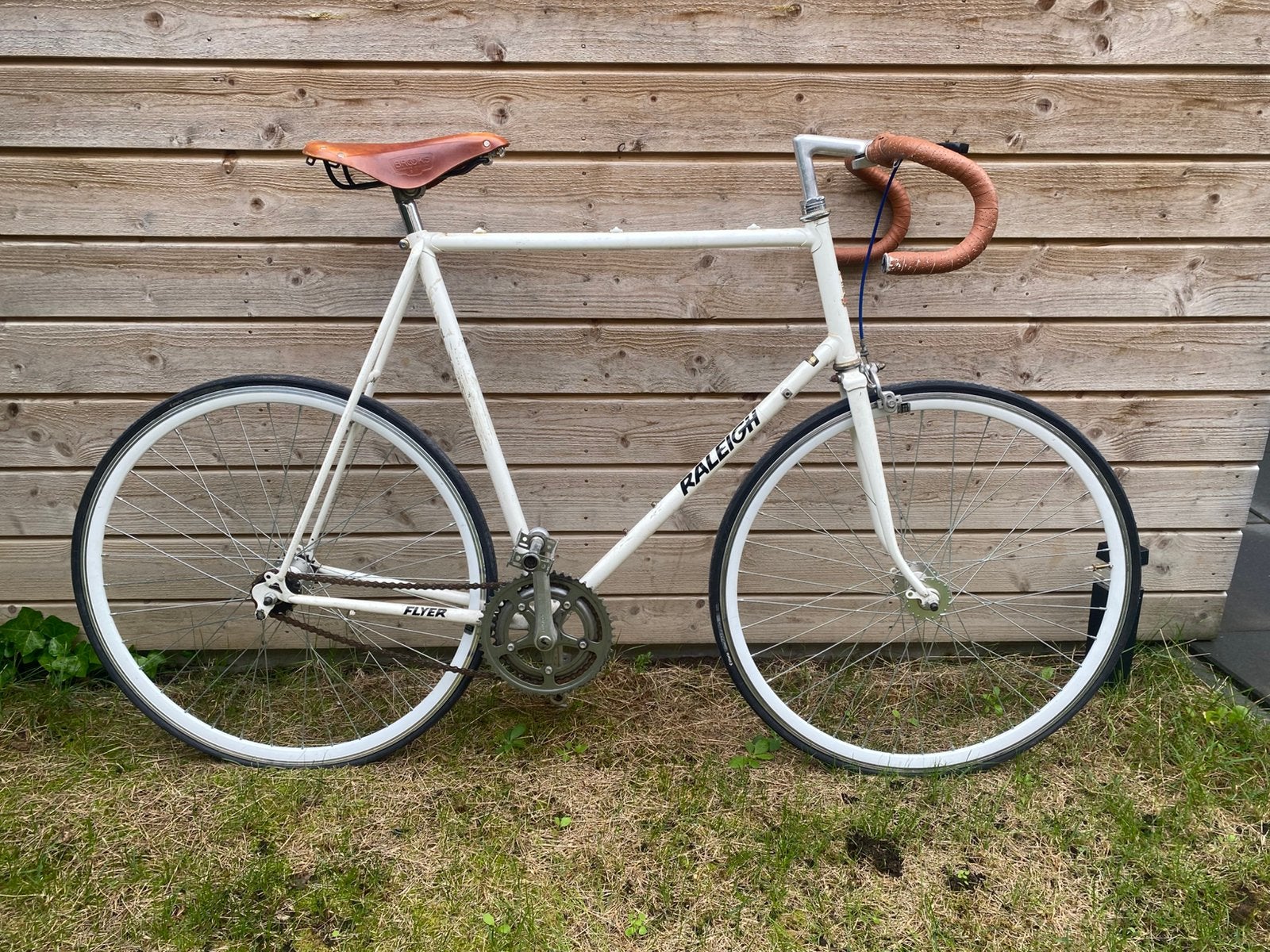Raleigh Fixie met Brooks zadel, Minder dan 10 versnellingen, Gebruikt, Staal, Ophalen