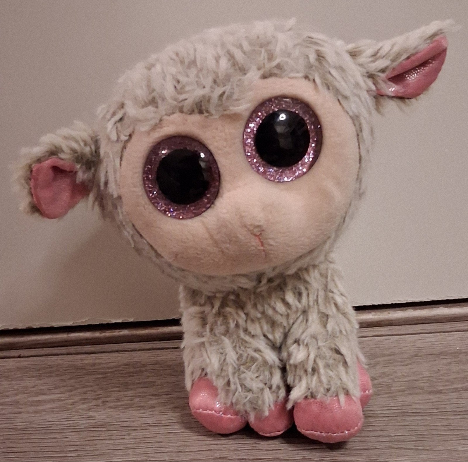 ty beanie boo schaap Dixie 16 cm, Overige karakters, Overige typen, Grijs, Ophalen of Verzenden