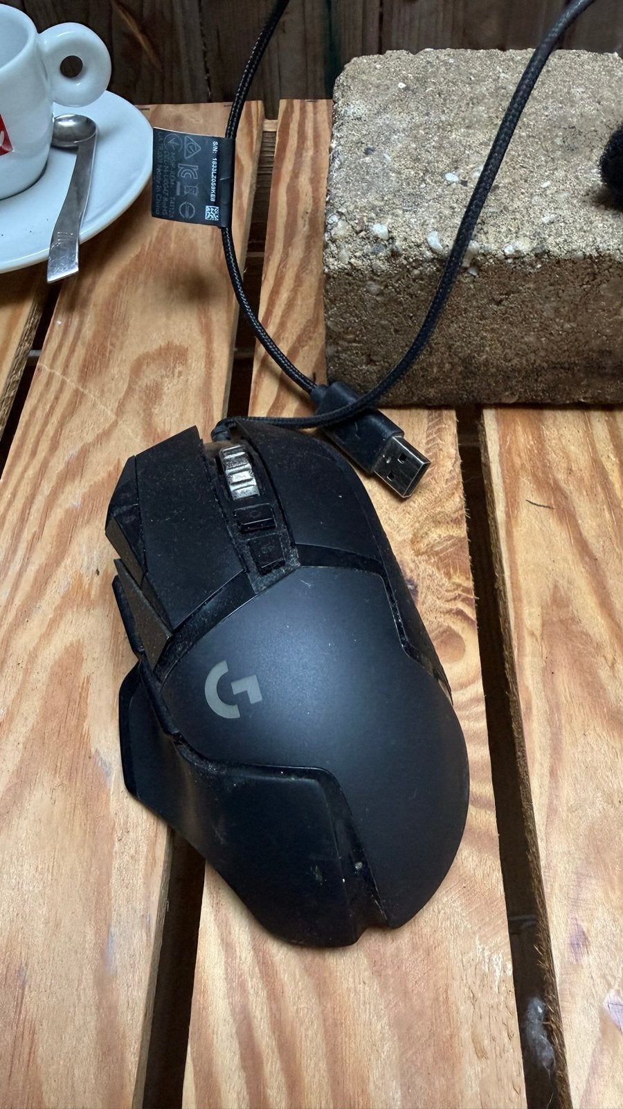 Logitech G502 Hero Gaming Muis - Bedraad, Computers en Software, Rechtshandig, Muis, Gebruikt, Gaming muis