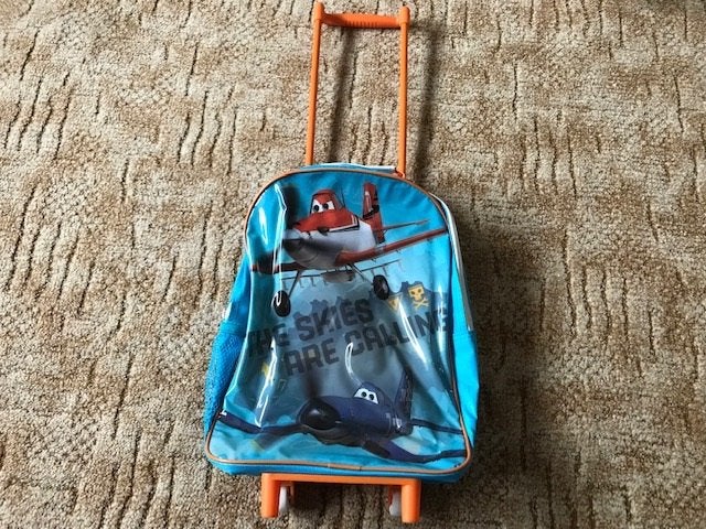Planes trolley koffertje logeren vakantie koffer.39X27x10 cm, Ophalen of Verzenden, Gebruikt