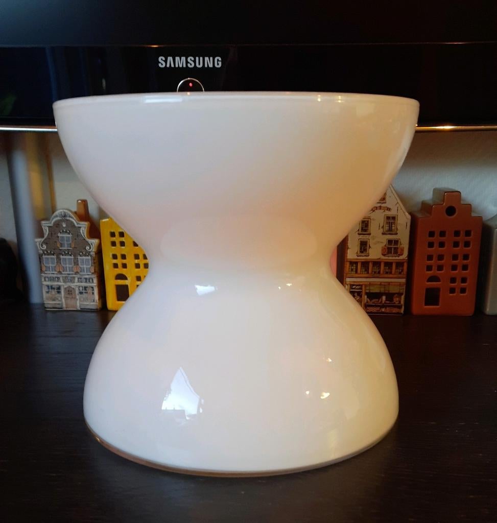 Vintage IKEA diablo vaas van Anne Nilsson,lees beschrijving, Ophalen of Verzenden, Wit, Minder dan 50 cm