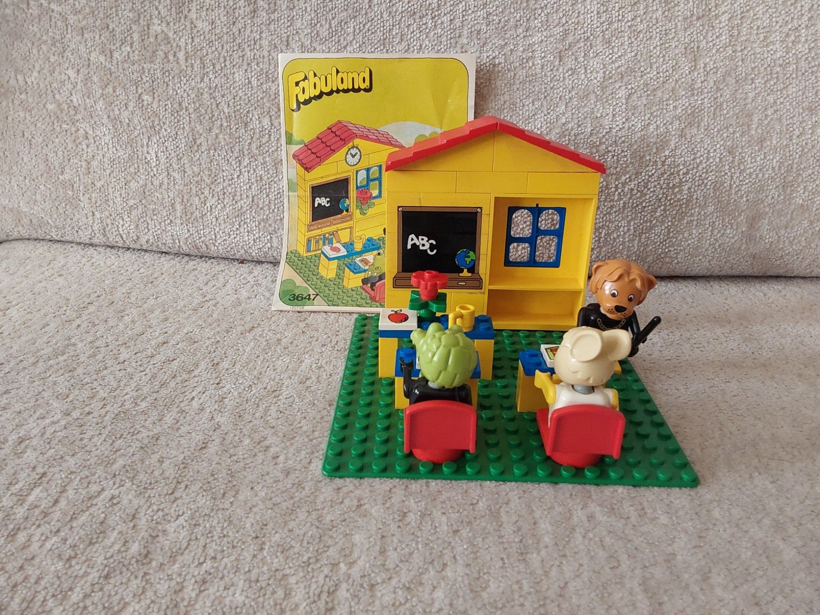 Lego Fabuland 3647 Schoolhuisje met instructieboekje, Ophalen of Verzenden, Gebruikt