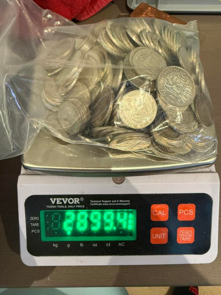 2.087 gram Netto / Zilver Nederlands Guldens Rijksdaalders, Postzegels en Munten, Munten | Nederland, Ophalen of Verzenden, Koningin Juliana