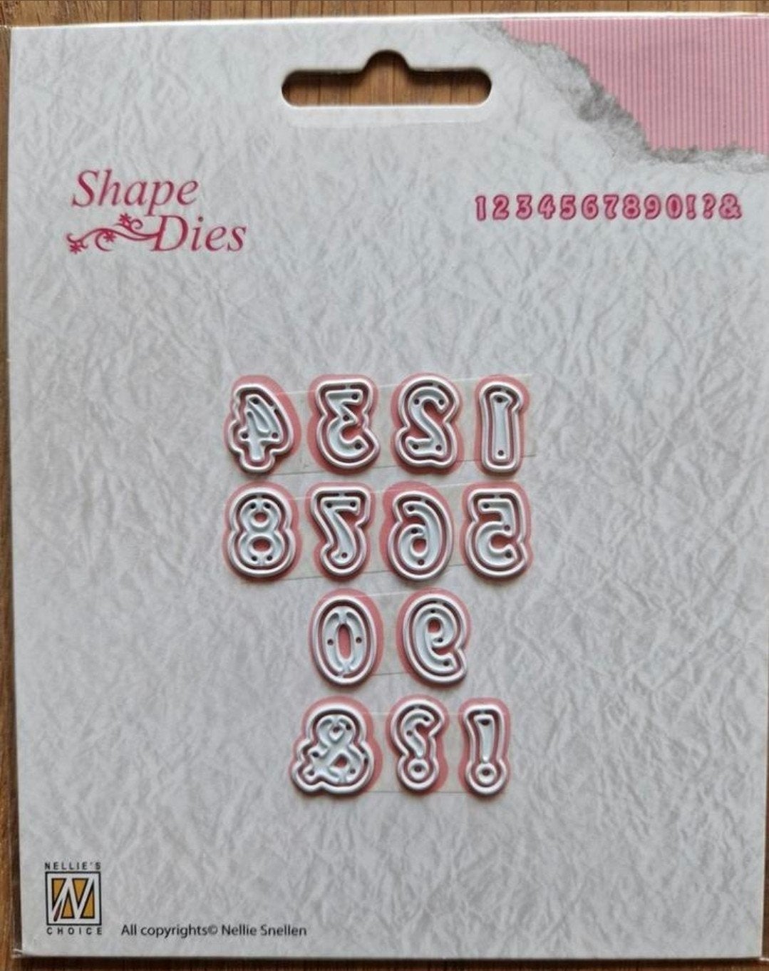 Shape Dies Numbers SD121, Hobby en Vrije tijd, Kaarten | Zelf maken, Ophalen of Verzenden, Nieuw, Overige thema's, Overige typen