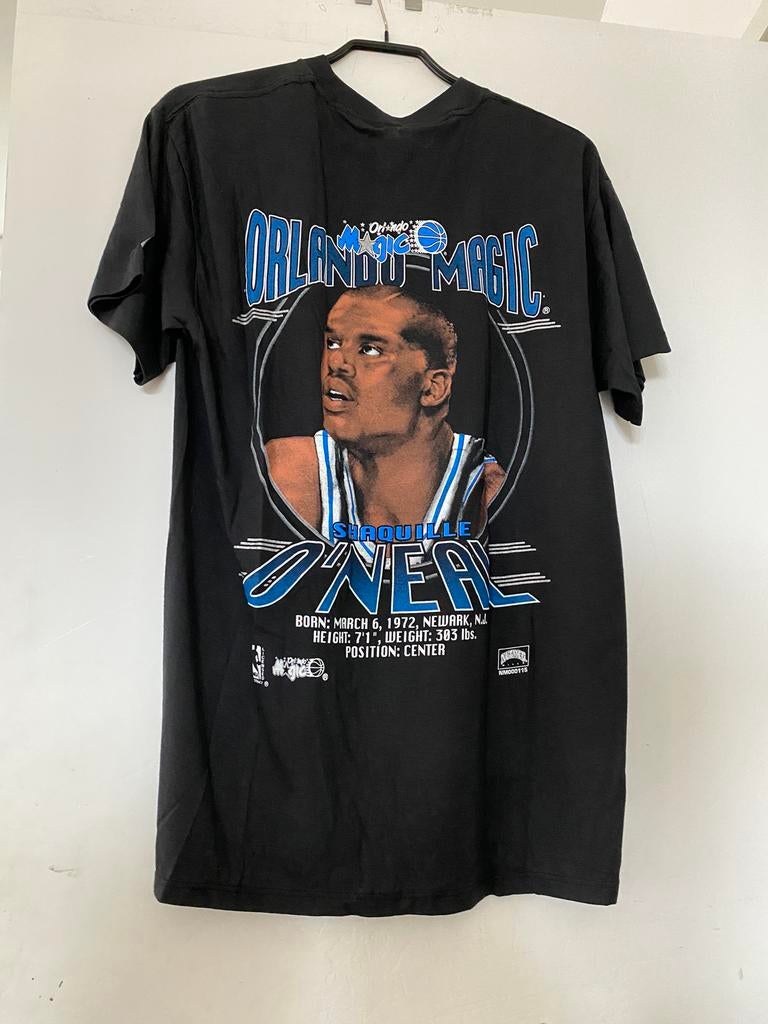 Jaren 90 shirt Shaq O’Neal NBA Orlando Magic, Ophalen, Maat 48/50 (M), USA, Zwart