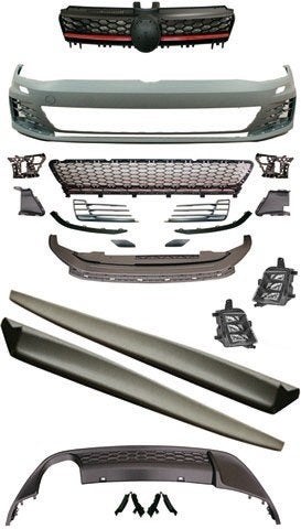 Complete Golf 7 (VII) GTI Bodykit - Bumper set, Gti, Volkswagen, Gti, Gti