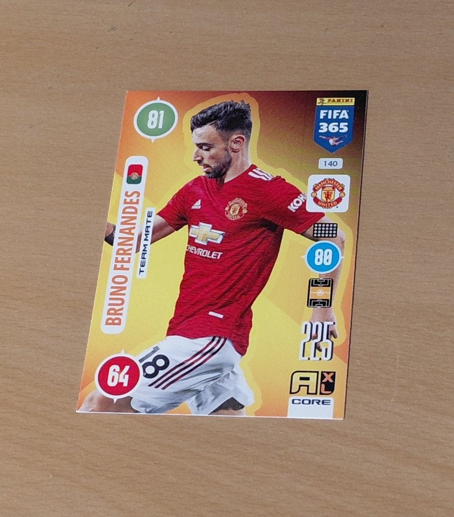 Bruno Fernandes Panini FIFA 365 Adrenalyn XL, Ophalen of Verzenden, Zo goed als nieuw, Plaatje