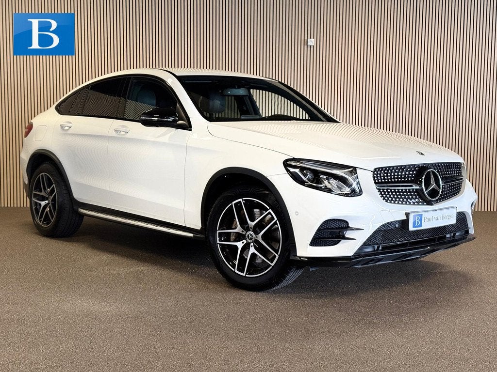 Mercedes-Benz GLC Coupé 250 4MATIC AMG STYLING-MEMORY-360 C, Auto's, Mercedes-Benz, 12 maanden, Gebruikt, 4 cilinders, Wit