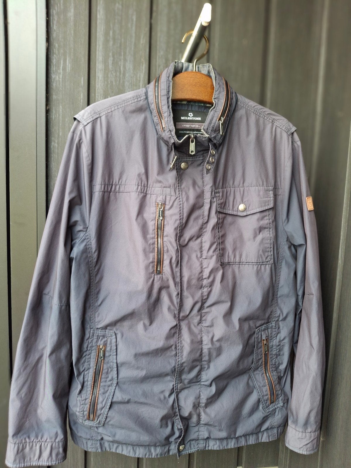 Heren zomerjack., Kleding | Heren, Jassen | Zomer, Ophalen, Maat 52/54 (L), Milestone, Grijs