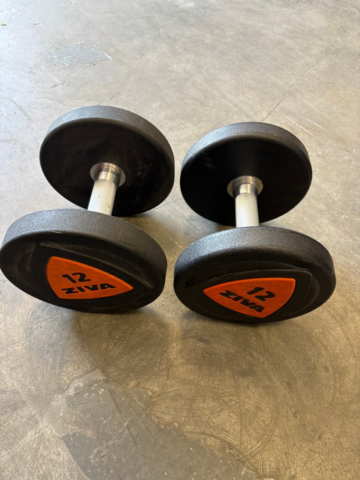 2 x 12 kg ziva dumbbells gewichten, Dumbbell, Dumbbells, 2 x 12 kg, Ziva