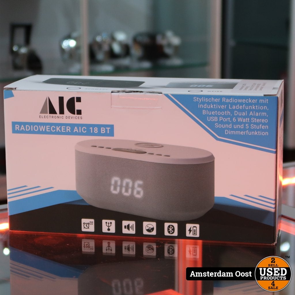 AIC Bluetooth Wekkerradio Wit | Nieuw in Doos, Flex Ltd., Gebruikt, https://flex.com/contact-us, Nobelstraat 10, 5807 GA Oostrum LB, Limburg, Nederland