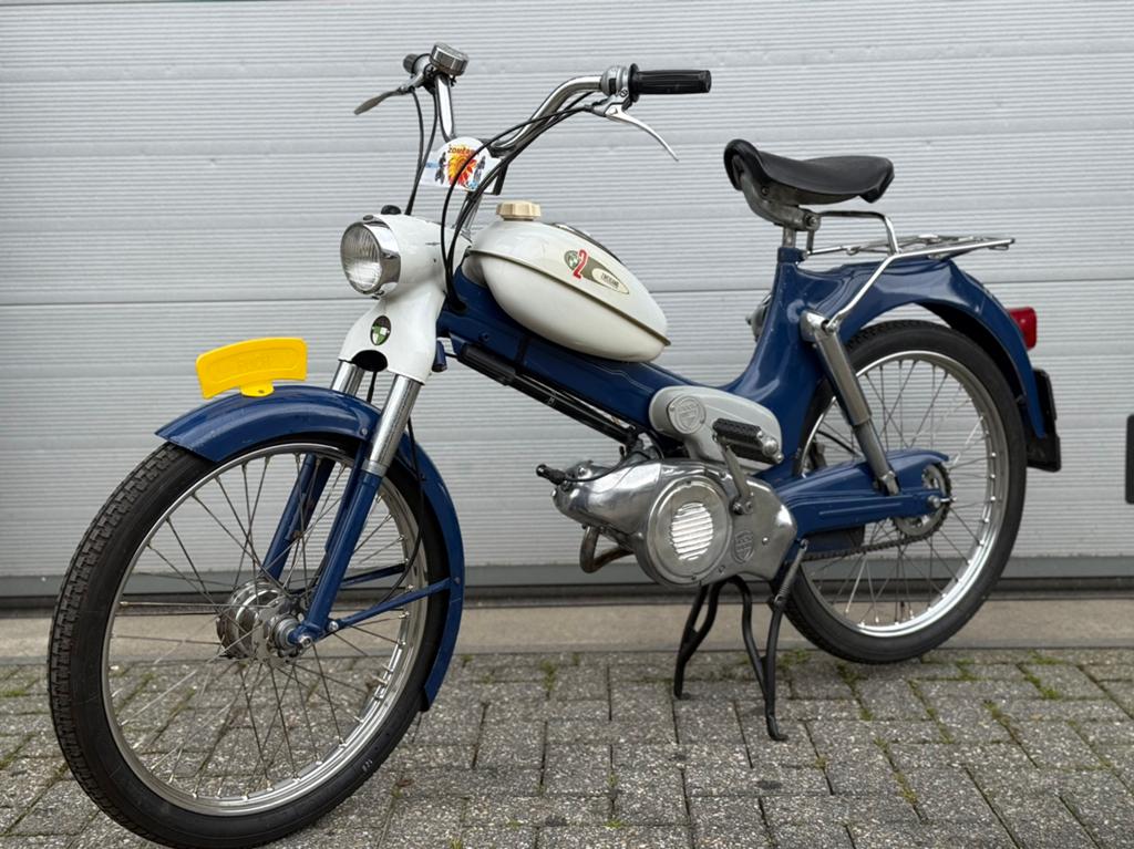Mooie Puch MS 50 V  Blauw/Wit 1972 2 Handversnelling 1e LAK!, Puch, Maximaal 45 km/u, Ophalen of Verzenden, 2 versnellingen