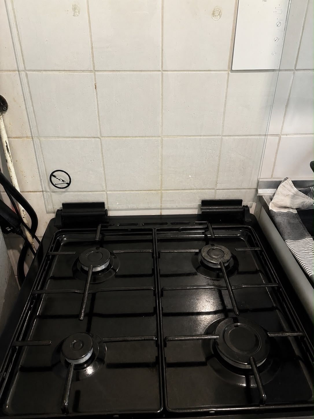Everglades Gasfornuis met Oven - Zwart, Ophalen, 4 kookzones, Zo goed als nieuw, Warmhoudplaat