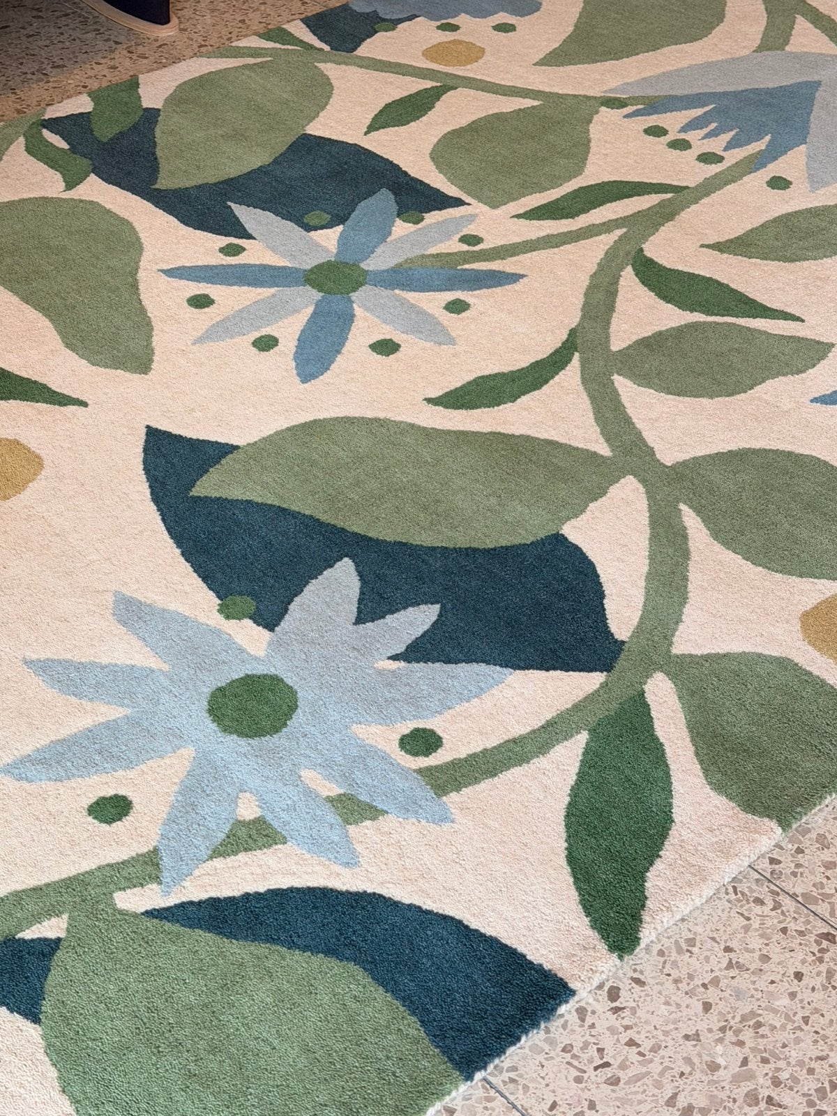 Brink en Campman Scion tapijt Dancing Daisies NIEUW, Ophalen, Blauw, 150 tot 200 cm, Rechthoekig