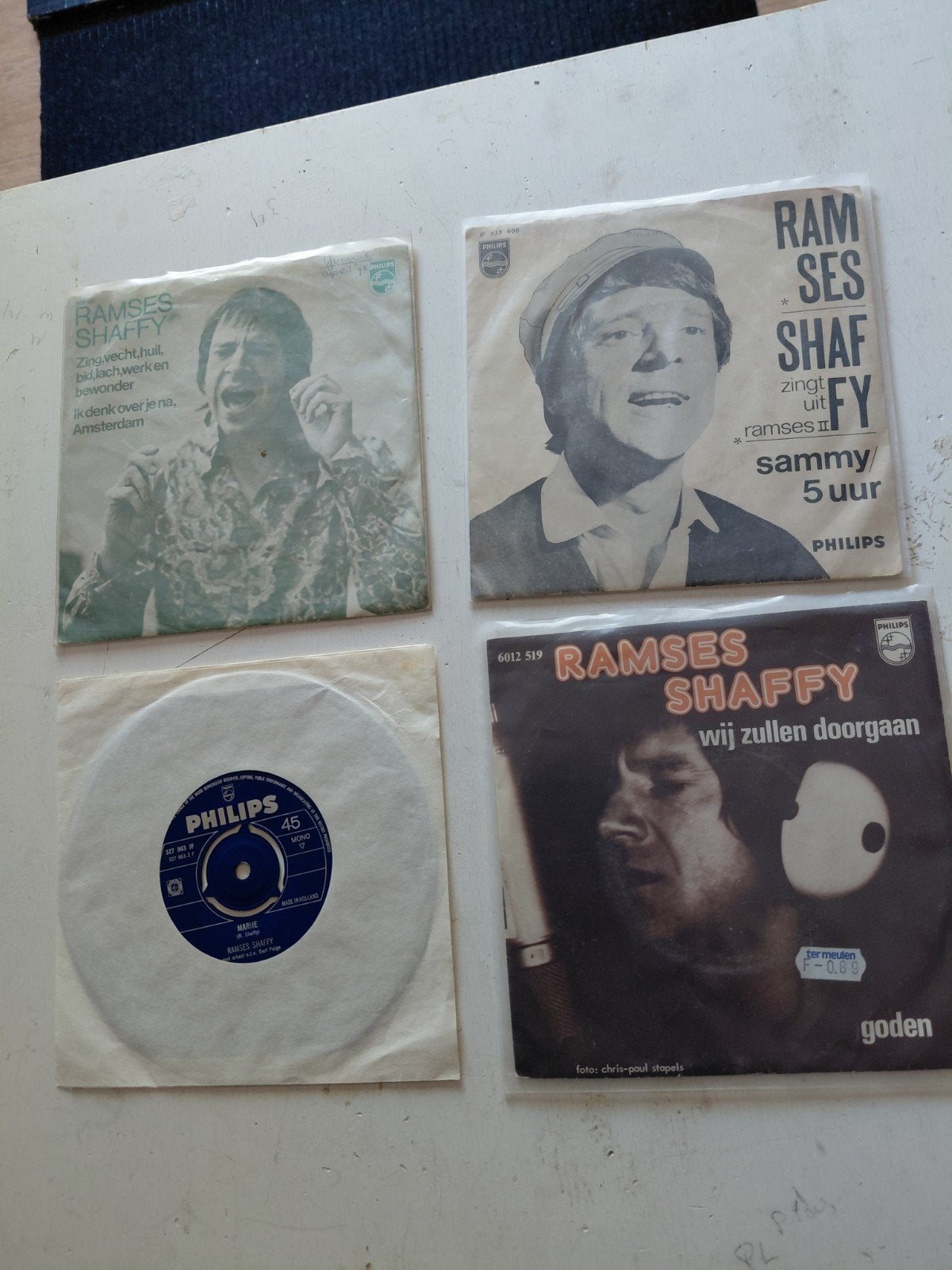 Ramses Shaffy Vinyl Collectie - 4 Singles, Gebruikt, 7 inch, Ophalen of Verzenden, EP