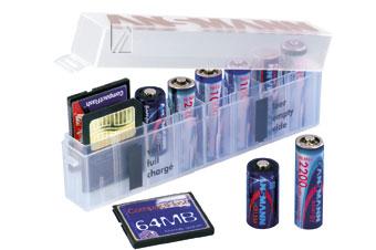 Batterij/Geheugenkaart Box kunststof Ansmann, Audio, Tv en Foto, Accu's en Batterijen, Nieuw, Verzenden