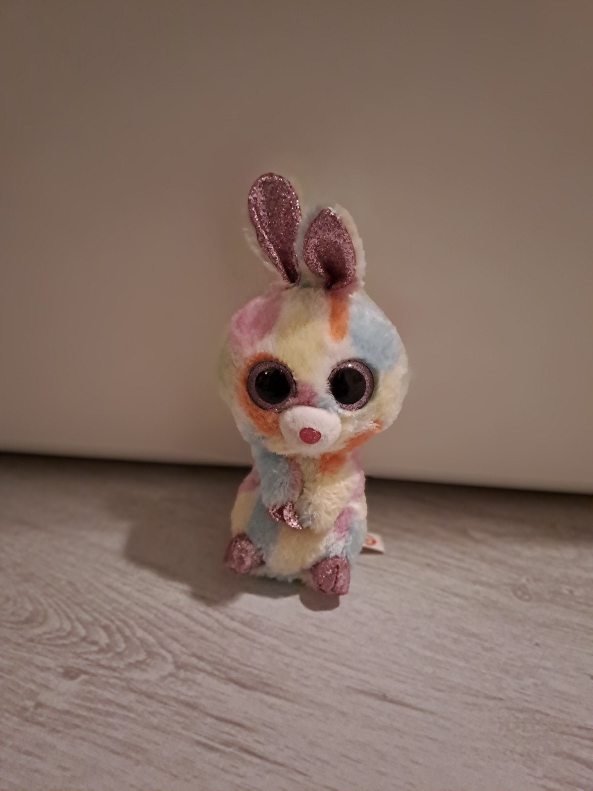 Ty Beanie Boo Konijn - Pastelkleurig Knuffel, Konijn, Ophalen of Verzenden, Zo goed als nieuw, Middelgroot (20 tot 80 cm)