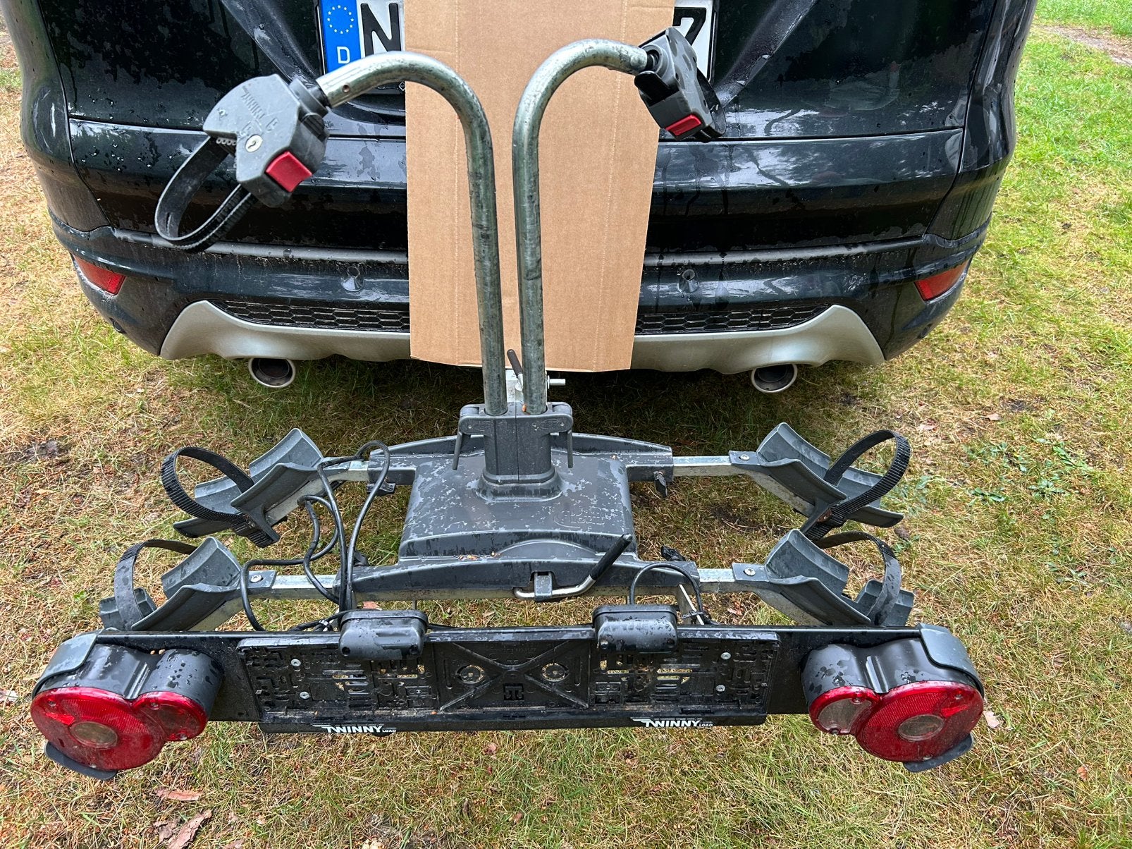 Twinny Load e-carrier, Auto diversen, Fietsendragers, Ophalen, Gebruikt, 2 fietsen, Trekhaakdrager