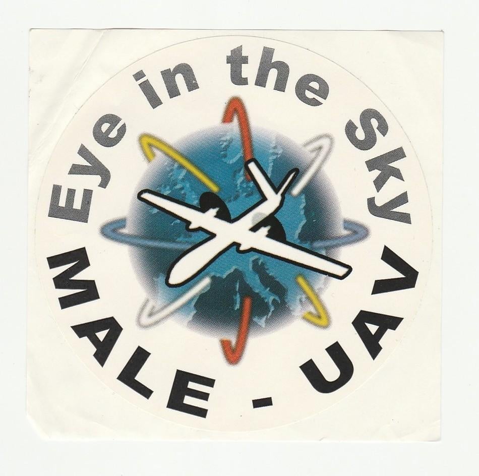 Sticker Eye in the Sky MALE-UAV (Drone), Verzenden, Luchtmacht, Nederland, Overige typen