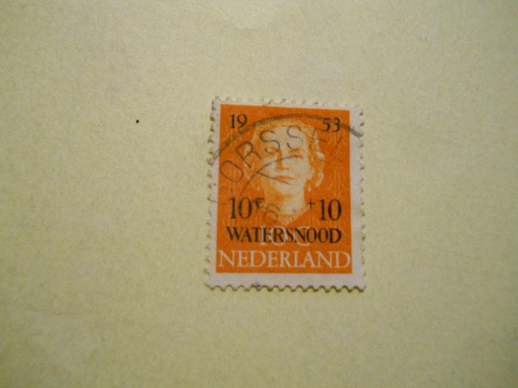 Nederland 1953 Watersnood opdruk Nvph.601 stempel Gorssel, Postzegels en Munten, Ophalen of Verzenden