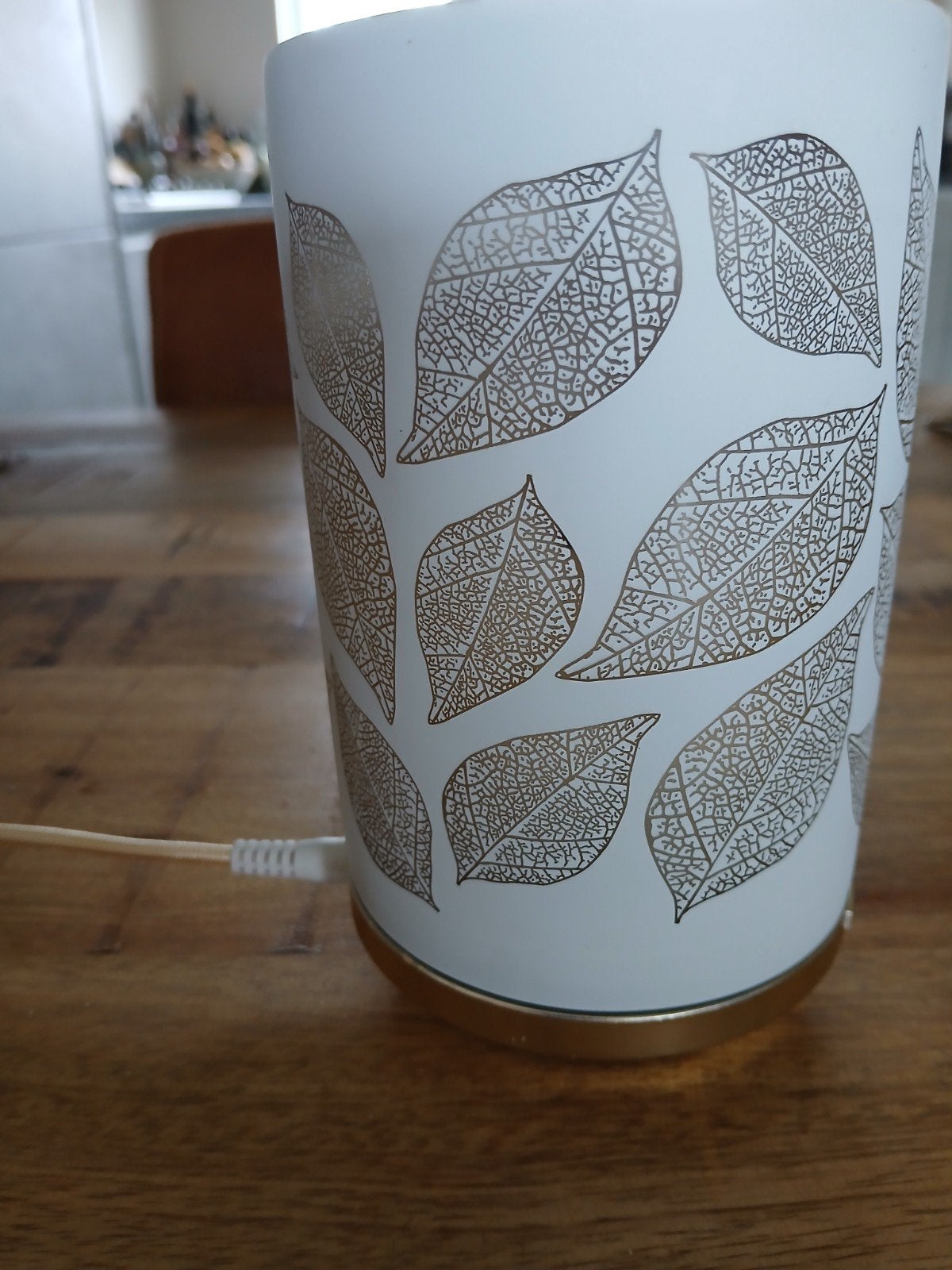 Aroma diffuser leaves, Ophalen of Verzenden, Zo goed als nieuw, Rond, Glas
