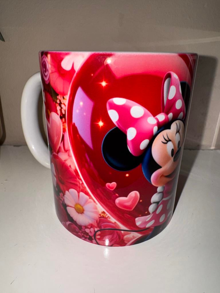 Mok met Mickey en Minnie Mouse, Keramiek, Nieuw, Ophalen of Verzenden, Overige stijlen