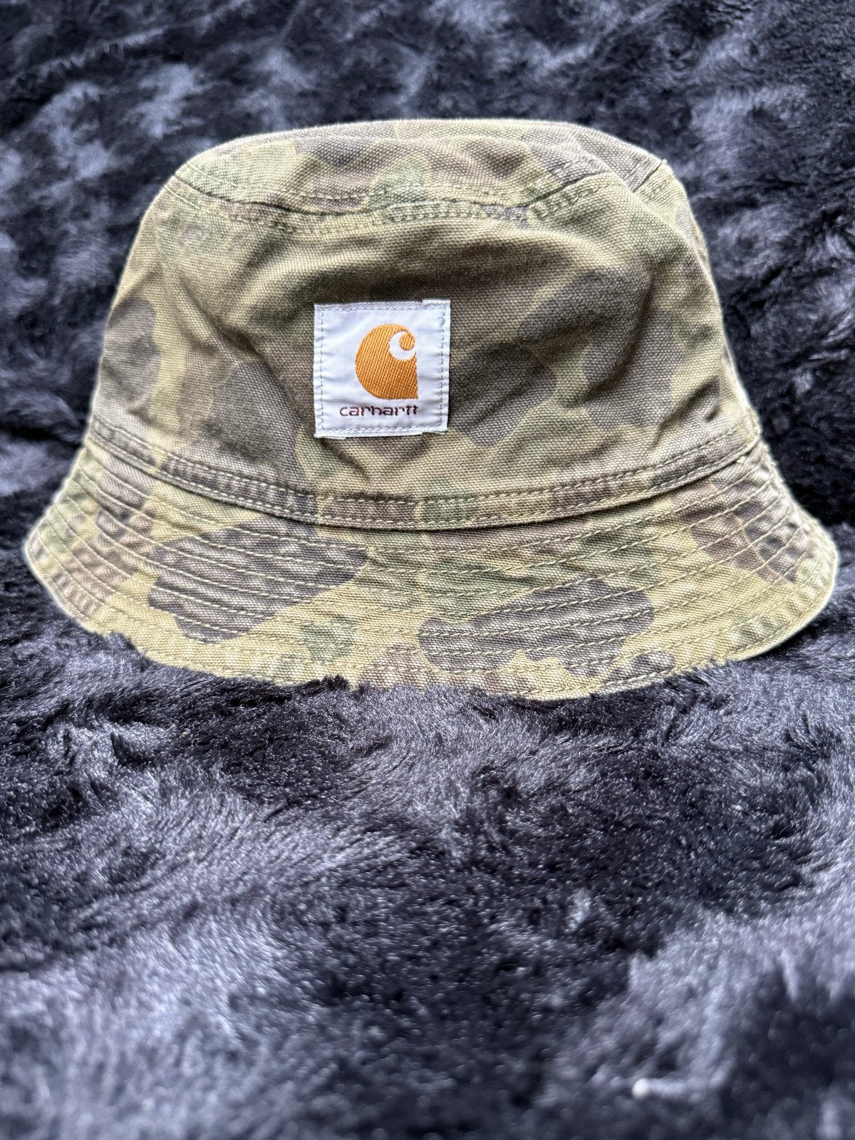 Carhartt WIP Duck Bucket Hat Camo - Maat M, Ophalen of Verzenden, Zo goed als nieuw, Hoed