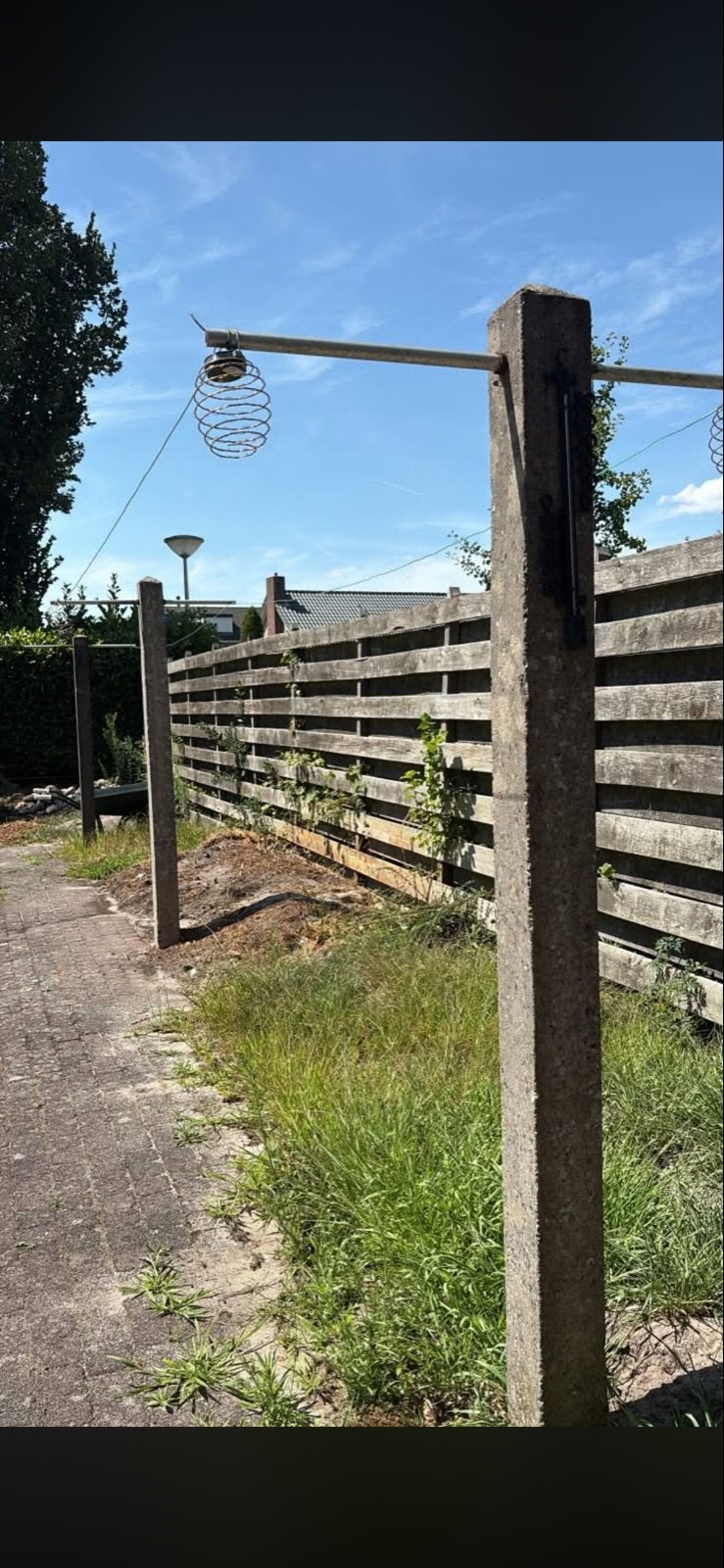 3 Betonnen palen met waslijn voor buiten, Ophalen, Overige materialen, Minder dan 3 meter, 1 tot 2 meter