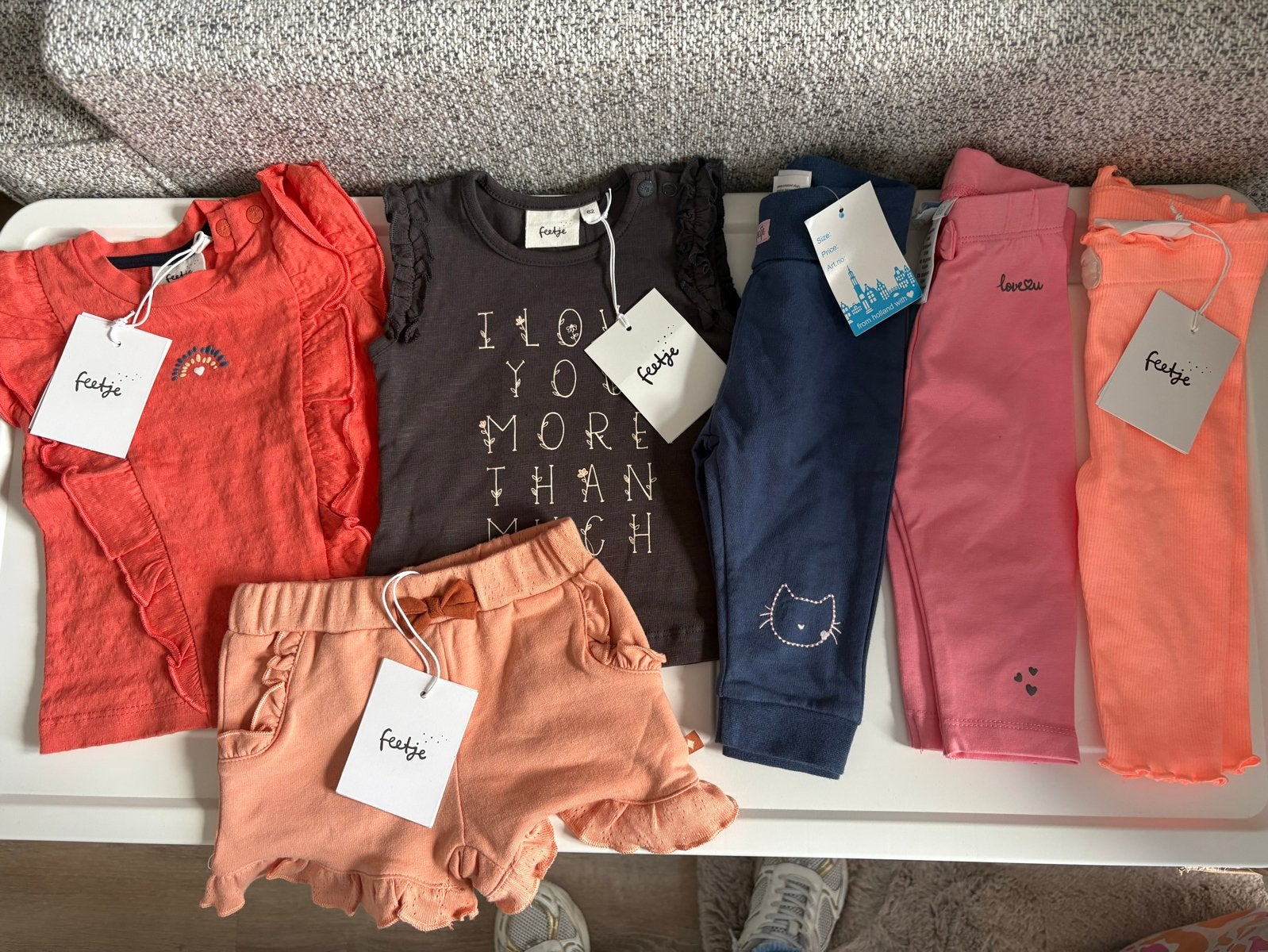 Feetje kledingpakket voor meisjes - 6 stuks maat 62, Kinderen en Baby's, Babykleding | Maat 62, Ophalen of Verzenden, Nieuw, Meisje