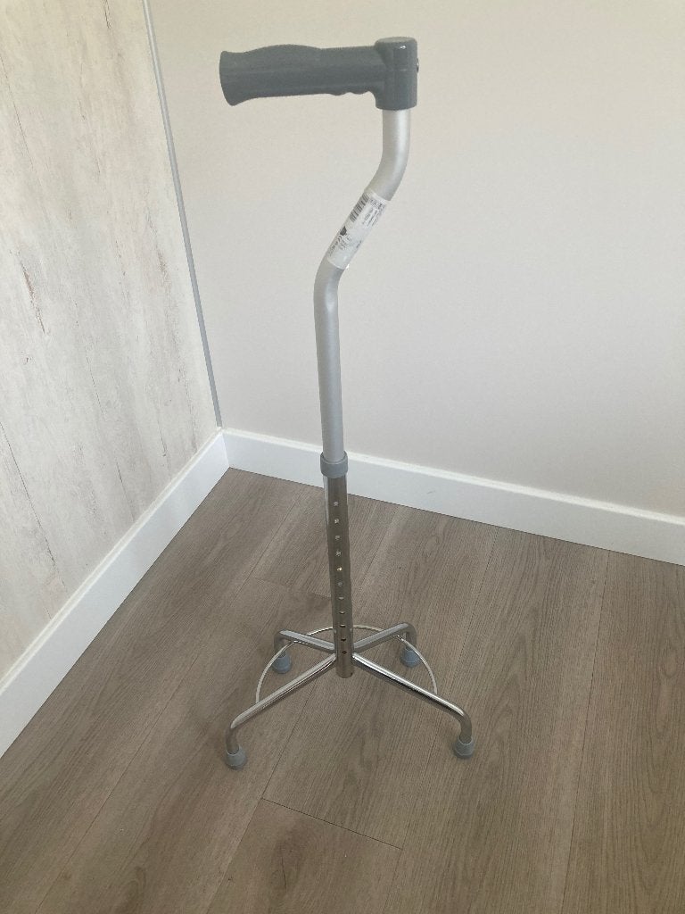 4-poot wandelstok, Diversen, Verpleegmiddelen, Ophalen, Zo goed als nieuw
